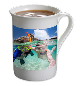 Personalised porcelain mug with photo